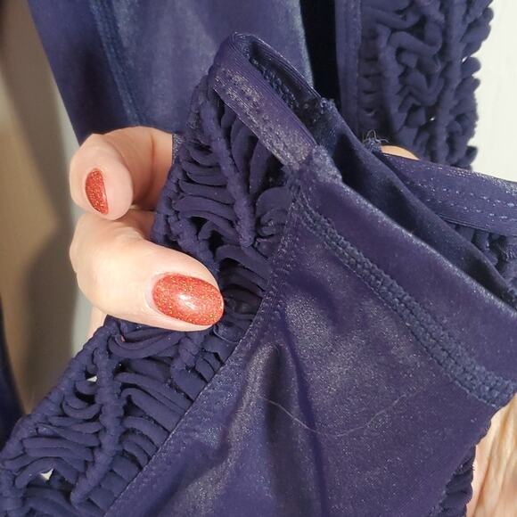 Style Reform Gypsie Macrame Leggings in Purple/Indigo/Blue SZ S - Picture 5 of 8